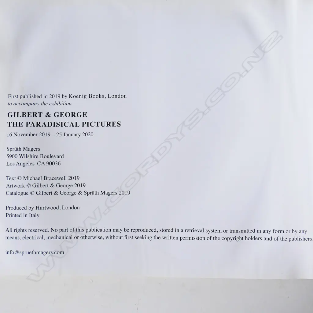 GILBERT AND GEORGE: THE PARADISICAL PICTURES Image 1++